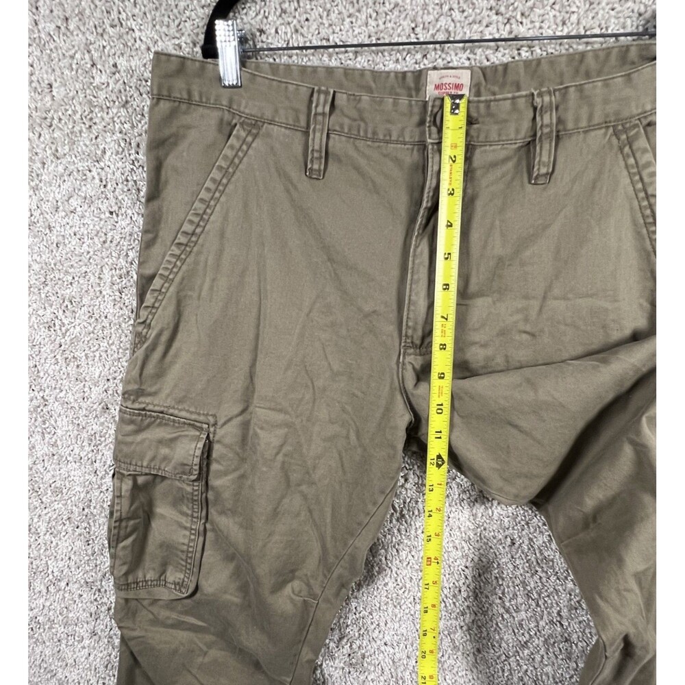 Vintage Y2K Mossimo Cargo Pants Mens 38x30 Khaki Gorpcore Grunge Wide Leg - Picture 5 of 9